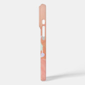 ハートガーデン – 青と緑のフローラアート Case-Mate iPhoneケース (裏面 / 左)