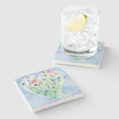 ハートガーデン – KidsArt for CHOC ストーンコースター (横)