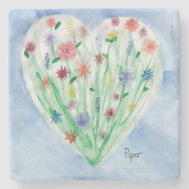 ハートガーデン – KidsArt for CHOC ストーンコースター