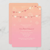 ハートガーランド招待状 招待状 (正面/裏面)