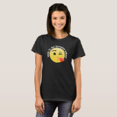 ハートキスをする絵文字 Tシャツ (正面フル)