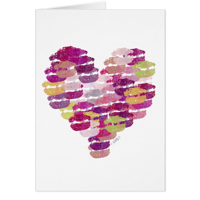 ハートキスカード (正面)