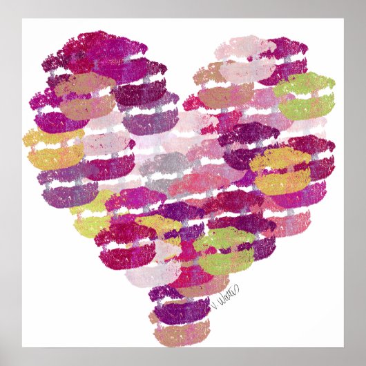 ハートキスポスター ポスター (正面)