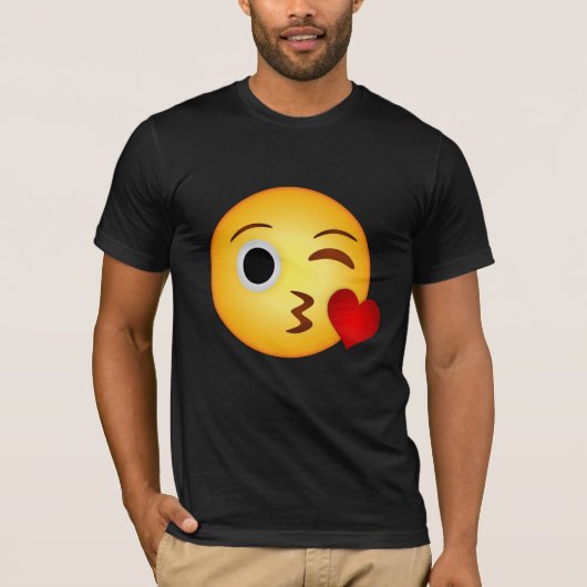 ハートキス絵文字 Tシャツ (正面)