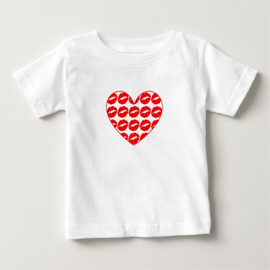 ハートキス ベビーTシャツ (正面)
