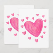 ハートキッズスクールヴァレンティーンズデイガールズボーイズ エンクロージャーカード (正面/裏面)