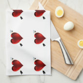 ハートキッチンタオル キッチンタオル (四つ折り)