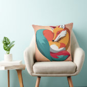 ハートキツネ母の日 クッション (椅子)