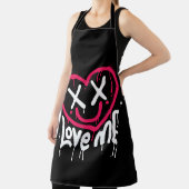 ハートキャラクターと死眼とスマイル散布 エプロン (インサイチュ)