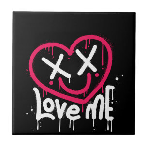 ハートキャラクターと死眼とスマイル散布 タイル