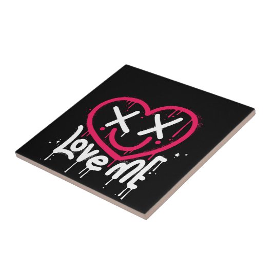 ハートキャラクターと死眼とスマイル散布 タイル (側面)