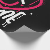 ハートキャラクターと死眼とスマイル散布 ラッピングペーパー (角)