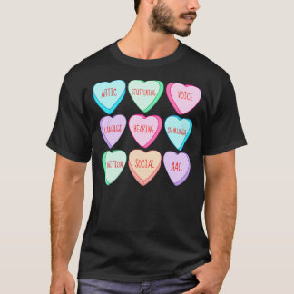 ハートキャンディスピーチ言語病理学者SLPバレン Tシャツ