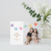 ハートキャンディバレンタインデーの写真はがき シーズンポストカード (スタンド正面)