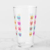 ハートキャンディヴァレンティーンズデイピントグラス タンブラーグラス (左)
