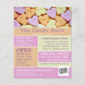 ハートキャンディー、菓子用品の広告 チラシ (正面)