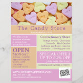 ハートキャンディー、菓子用品の広告 チラシ (正面)