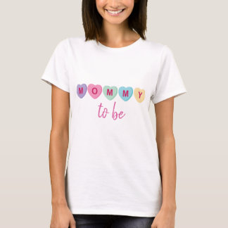 ハートキャンディ赤ちゃんシャワーママ Tシャツ