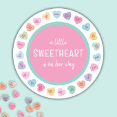 ハートキャンディ赤ちゃんシャワー ラウンドシール
