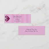 ハートキャンデーの細いプロフィールカード スキニー名刺 (正面/裏面)