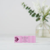 ハートキャンデーの細いプロフィールカード スキニー名刺 (スタンド正面)