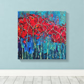 ハートキャンバスプリントプリント キャンバスプリント (インサイチュ (ウッドフロア))