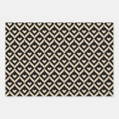 ハートキルトパターンラッピング紙シート ラッピングペーパーシート (正面3)