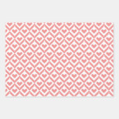 ハートキルトパターンラッピング紙シート ラッピングペーパーシート (正面2)