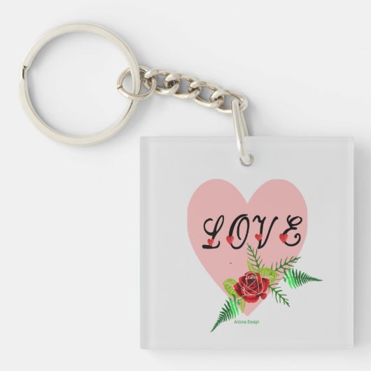 ハートキーチェーン キーホルダー (正面)