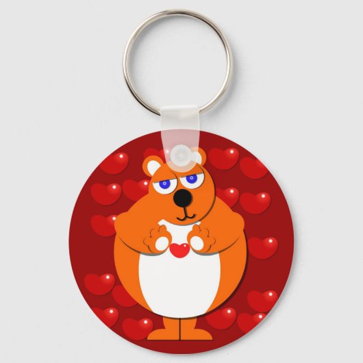 ハートキーチェーン キーホルダー (正面)