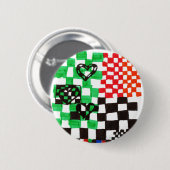 ハートキ熱狂するルトピン 缶バッジ (正面&裏面)