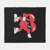 ハートギフトおもしろいバレンタインデー フリースブランケット (正面(横))