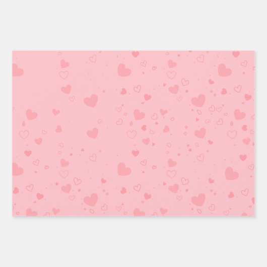 ハートギフトラッパー ラッピングペーパーシート (正面)