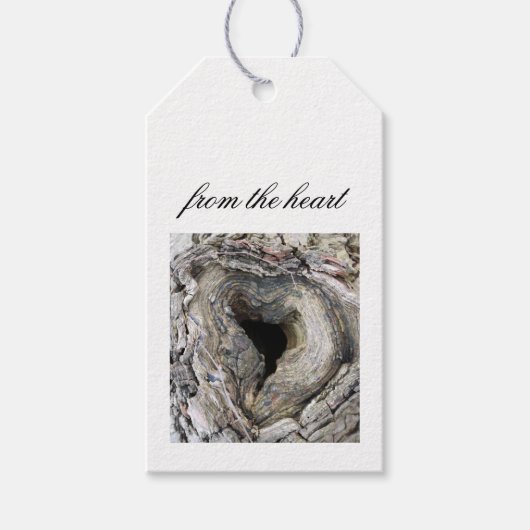 ハートギフトラベルから ギフトタグ (正面)