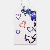 ハートギフトラベルのチェーン解除 ギフトタグ (正面)