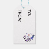 ハートギフトラベルのチェーン解除 ギフトタグ (裏面)