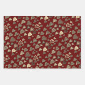 ハートギフトラベル ラッピングペーパーシート (正面3)