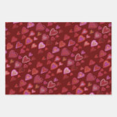 ハートギフトラベル ラッピングペーパーシート (正面)