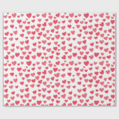 ハートギフト包装紙 ラッピングペーパー (フラット)
