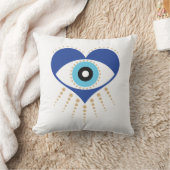 ハートギリシャの悪い目 クッション (ブランケット)