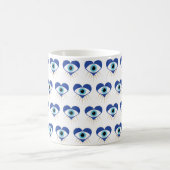 ハートギリシャの悪い目 コーヒーマグカップ (中央)