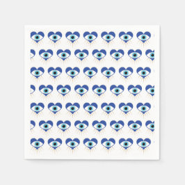 ハートギリシャの悪い目 スタンダードカクテルナプキン