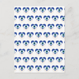 ハートギリシャの悪い目 ポストカード