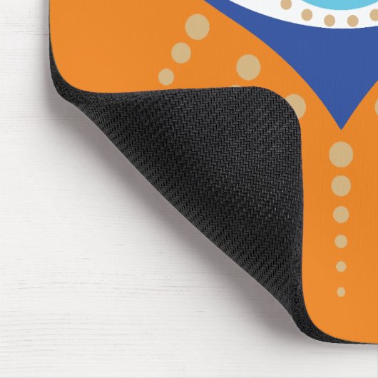 ハートギリシャの悪い目 マウスパッド (コーナー)