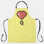ハートクイーンの黒い輪郭 エプロン (正面)