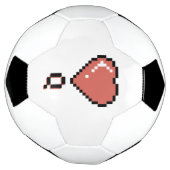 ハートクイーンの黒い輪郭 サッカーボール (回転)