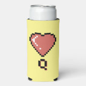 ハートクイーンの黒い輪郭 スリム缶クーラー (Seltzer正面)