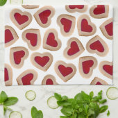 ハートクッキー キッチンタオル (折り畳み)