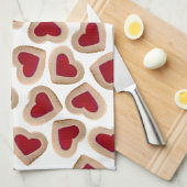 ハートクッキー キッチンタオル (四つ折り)