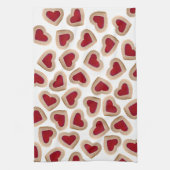 ハートクッキー キッチンタオル (縦)